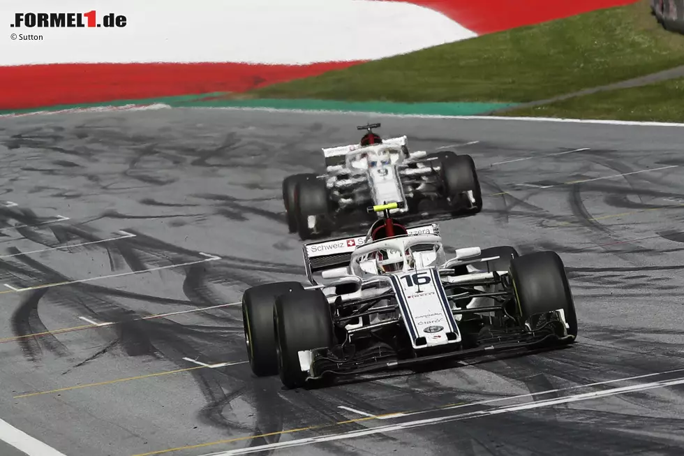 Foto zur News: Charles Leclerc (Sauber) und Marcus Ericsson (Sauber)