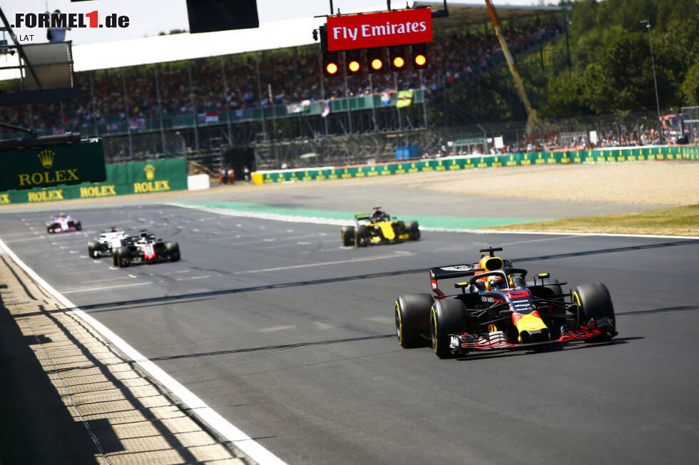 Foto zur News: Daniel Ricciardo (Red Bull), Nico Hülkenberg (Renault), Romain Grosjean (Haas) und Marcus Ericsson (Sauber)