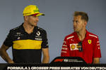 Foto zur News: Nico Hülkenberg (Renault) und Sebastian Vettel (Ferrari)