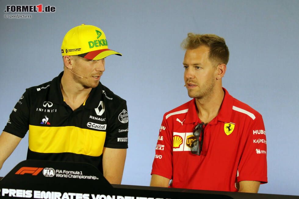 Foto zur News: Nico Hülkenberg und Sebastian Vettel