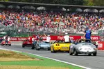 Foto zur News: Brendon Hartley (Toro Rosso), Marcus Ericsson (Sauber), Charles Leclerc (Sauber), Kevin Magnussen (Haas) und Kimi Räikkönen (Ferrari)