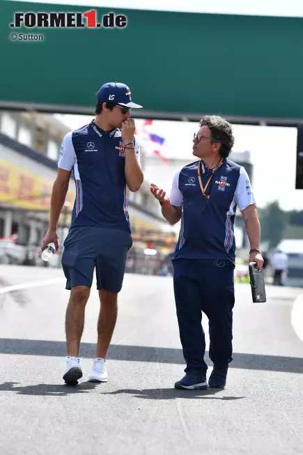 Foto zur News: Lance Stroll (Williams) und Luca Baldisserri