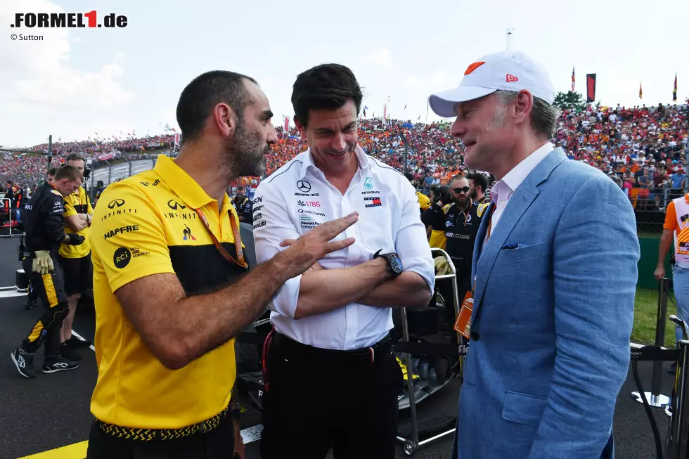 Foto zur News: Cyril Abiteboul und Toto Wolff