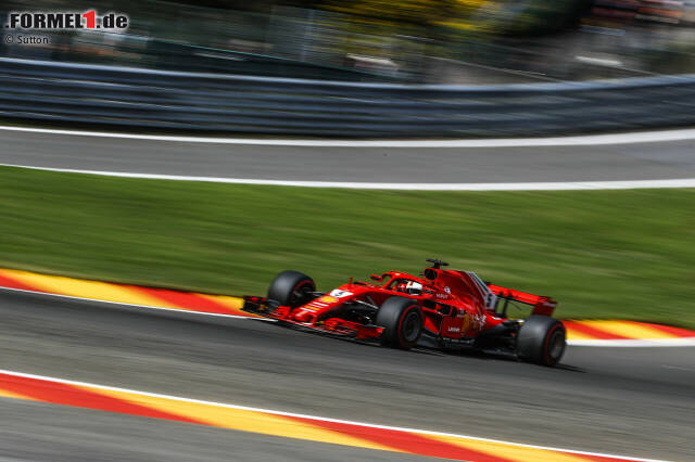Foto zur News: Nicht auf Pole, aber zumindest der Schnellste aller Zeiten in Spa: Sebastian Vettel