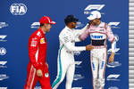 Foto zur News: Sebastian Vettel (Ferrari), Esteban Ocon (Racing Point) und Lewis Hamilton (Mercedes)
