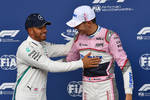 Foto zur News: Lewis Hamilton (Mercedes) und Esteban Ocon (Racing Point)