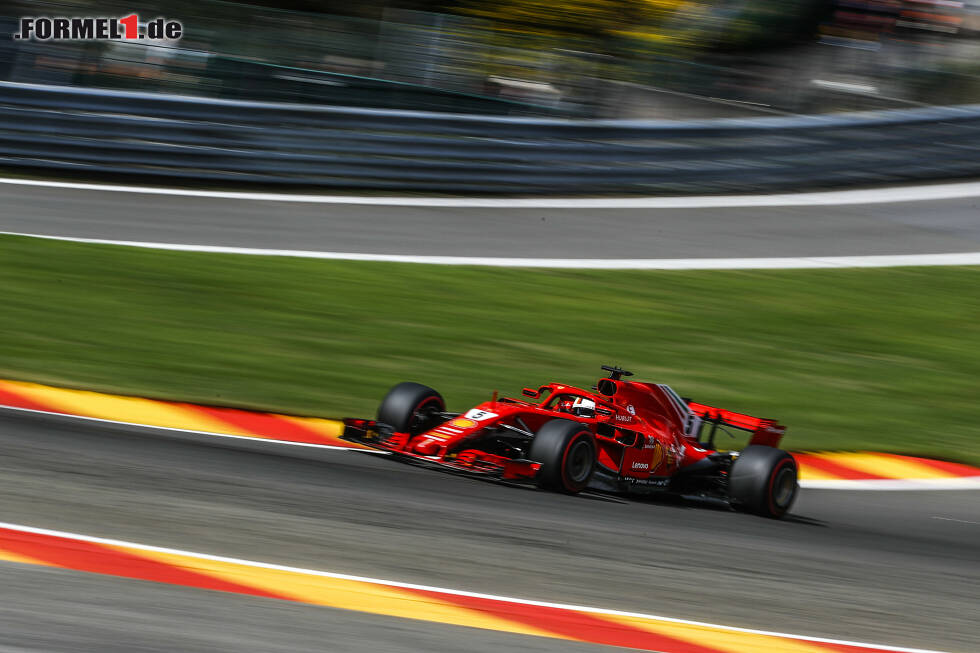Foto zur News: Nicht auf Pole, aber zumindest der Schnellste aller Zeiten in Spa: Sebastian Vettel