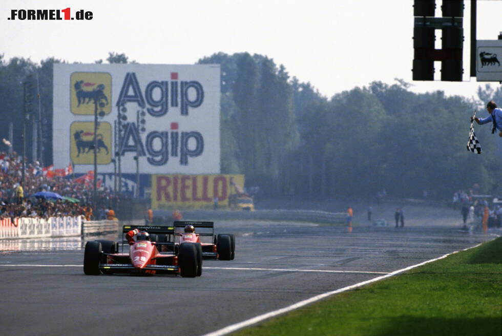 Foto zur News: Vor 30 Jahren: Gerhard Berger gewinnt nach Enzo Ferraris Tod für die Scuderia in Monza und verwandelt den Klassiker in ein Tollhaus. Jetzt durch die bewegte Geschichte des Italien-Grand-Prix klicken!