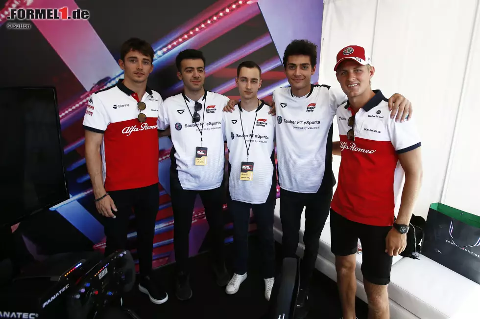 Foto zur News: Charles Leclerc (Sauber) und Marcus Ericsson (Sauber)