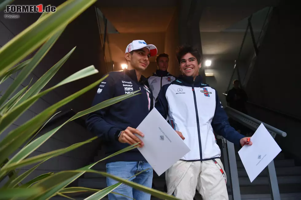 Foto zur News: Esteban Ocon (Racing Point) und Lance Stroll (Williams)