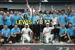 Gallerie: Lewis Hamilton (Mercedes), Valtteri Bottas (Mercedes) und Toto Wolff