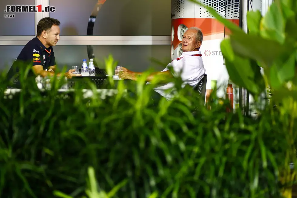 Foto zur News: Christian Horner und Helmut Marko