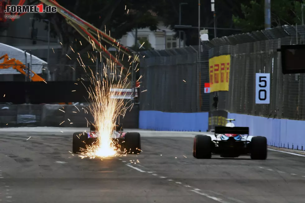 Foto zur News: Pierre Gasly (Toro Rosso) und Sergei Sirotkin (Williams)