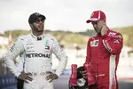 Foto zur News: Lewis Hamilton (Mercedes) und Sebastian Vettel (Ferrari)