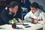 Gallerie: Motorsport-Network-Chef James Allen und Charles Leclerc (Sauber)