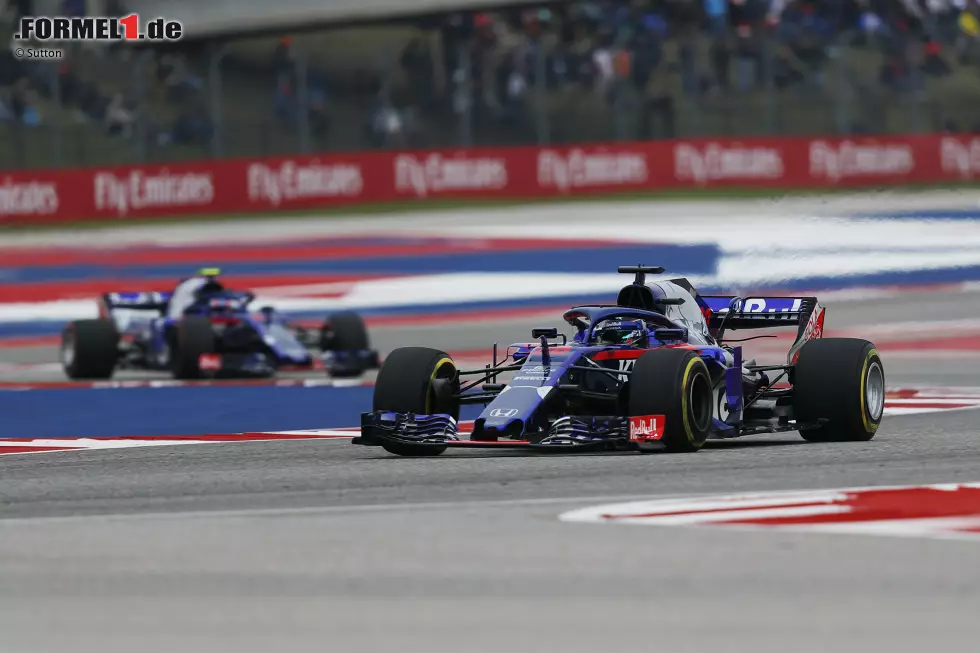 Foto zur News: Brendon Hartley (Toro Rosso) und Pierre Gasly (Toro Rosso)