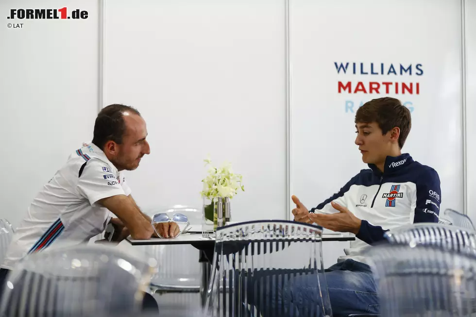 Foto zur News: Robert Kubica und George Russell (Williams)