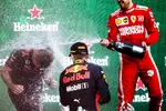 Foto zur News: Max Verstappen (Red Bull) und Sebastian Vettel (Ferrari)