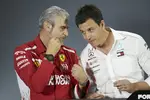 Foto zur News: Maurizio Arrivabene und Toto Wolff