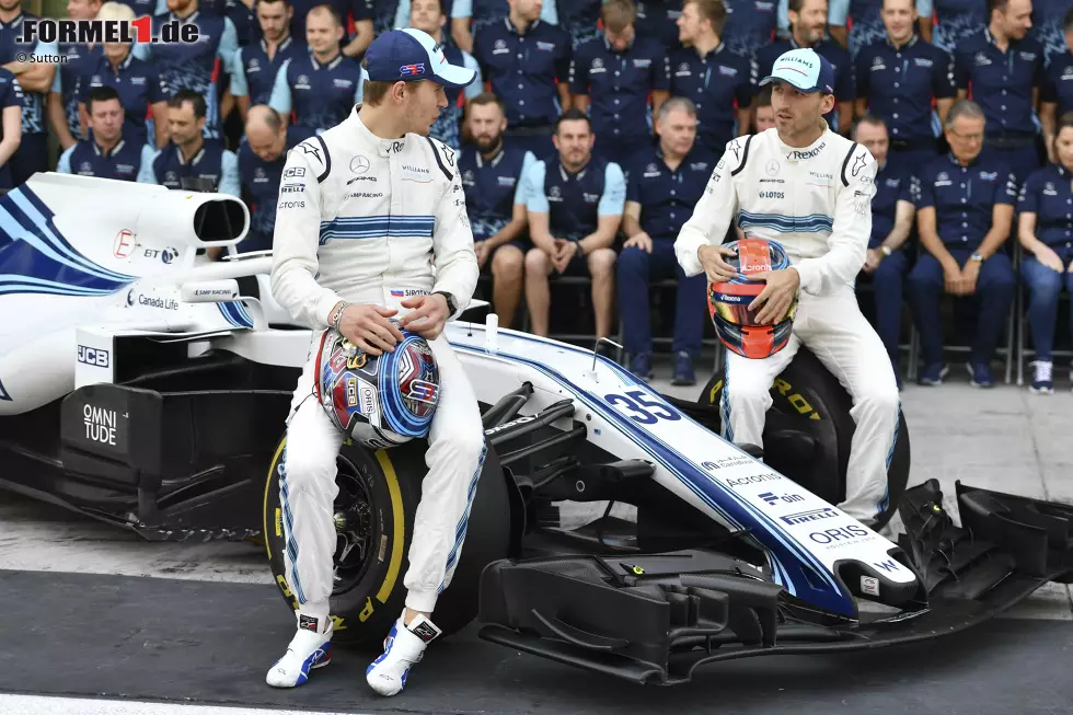 Foto zur News: Sergei Sirotkin (Williams) und Robert Kubica