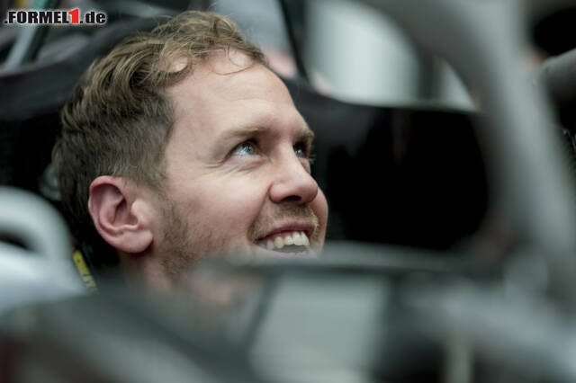 Foto zur News: Sebastian Vettel hatte am Freitag erstmals Gelegenheit, sich an seinen neuen Arbeitsplatz zu gewöhnen, ...