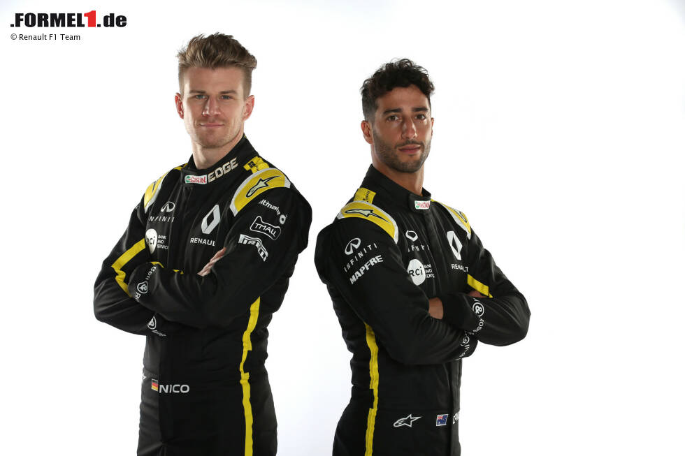 Foto zur News: Nico Hülkenberg und Daniel Ricciardo (Renault)