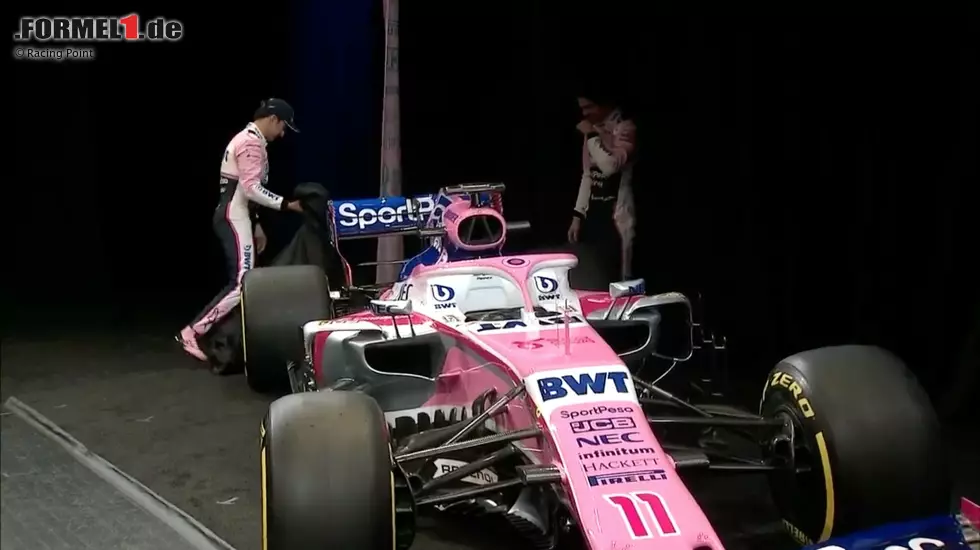 Foto zur News: Sergio Perez und Lance Stroll (Racing Point)