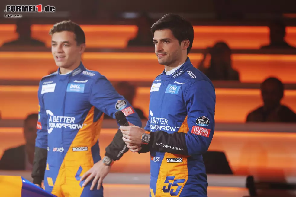 Foto zur News: Lando Norris und Carlos Sainz (McLaren)