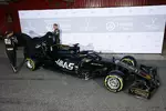 Foto zur News: Romain Grosjean (Haas) und Kevin Magnussen (Haas)