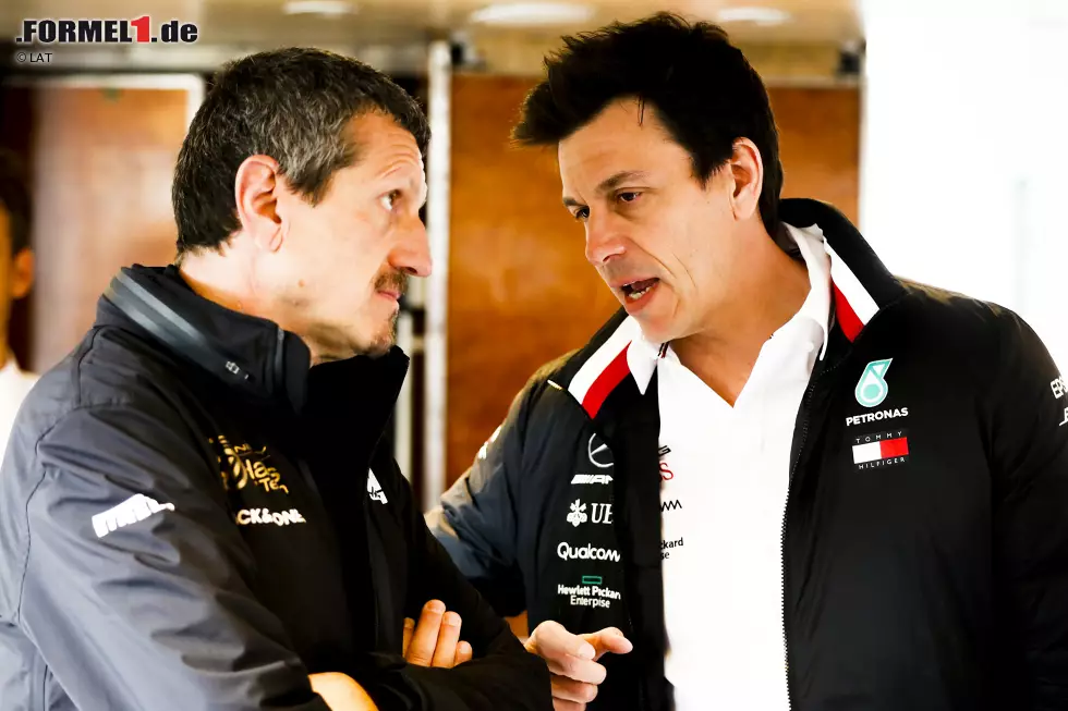 Foto zur News: Günther Steiner und Toto Wolff