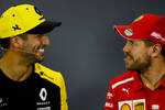 Foto zur News: Daniel Ricciardo (Renault) und Sebastian Vettel (Ferrari)