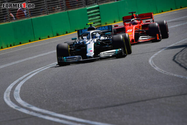 Foto zur News: ... Mercedes war für Ferrari im Melbourne-Qualifying eine Nummer zu groß.
