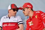 Gallerie: Kimi Räikkönen (Alfa Romeo) und Sebastian Vettel (Ferrari)