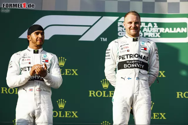 Foto zur News: Valtteri Bottas stellte in Melbourne Hamilton in den Schatten - und holte sich damit als einziger Fahrer Bestnote 1. Wie wir als Redaktion sonst benotet haben? Jetzt durchklicken!