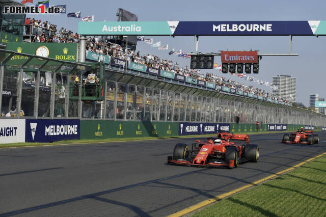 Foto zur News: In Australien durfte Leclerc Vettel nicht angreifen.