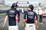 Foto zur News: Sergio Perez (Racing Point) und Lance Stroll (Racing Point)