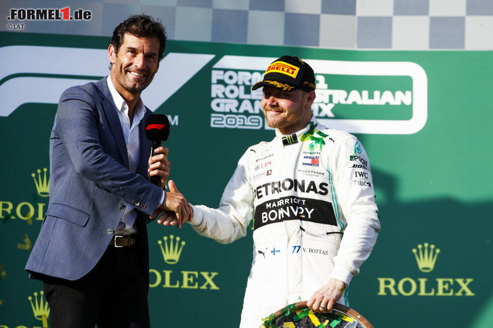 Foto zur News: Mark Webber und Valtteri Bottas (Mercedes)