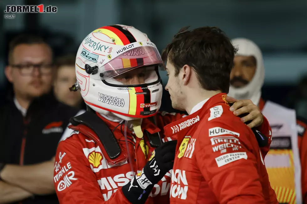 Foto zur News: Sebastian Vettel (Ferrari) und Charles Leclerc (Ferrari)