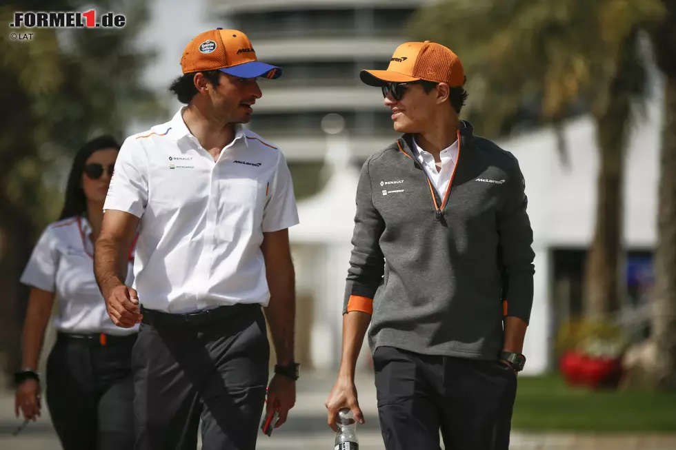 Foto zur News: Carlos Sainz (McLaren) und Lando Norris (McLaren)