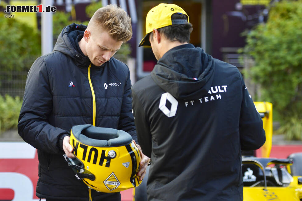Foto zur News: Daniel Ricciardo (Renault) und Nico Hülkenberg (Renault)