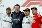 Gallerie: Lewis Hamilton (Mercedes), Valtteri Bottas (Mercedes) und Sebastian Vettel (Ferrari)