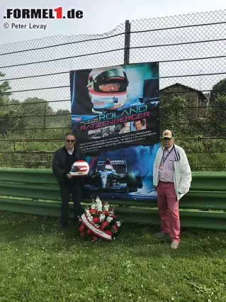 Gian Carlo Minardi und Rudolf Ratzenberger. Foto zur News: Gian Carlo Minardi und Rudolf Ratzenberger.