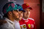 Foto zur News: Lewis Hamilton (Mercedes), Valtteri Bottas (Mercedes) und  und Sebastian Vettel (Ferrari)