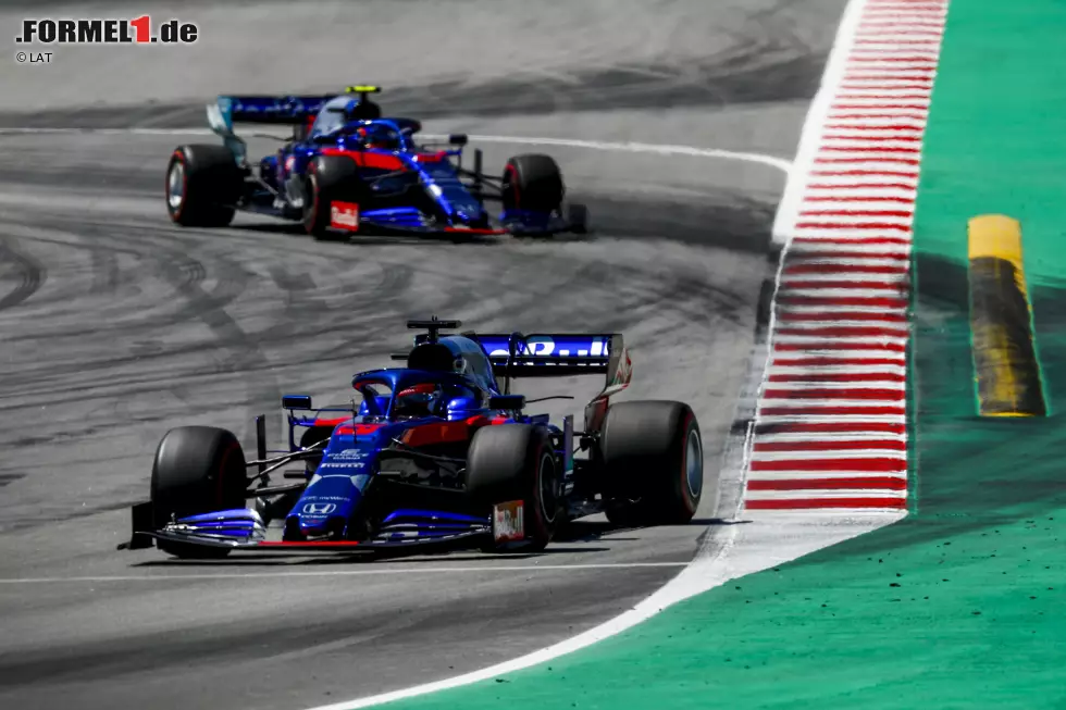 Foto zur News: Daniil Kwjat (Toro Rosso) und Alexander Albon (Toro Rosso)