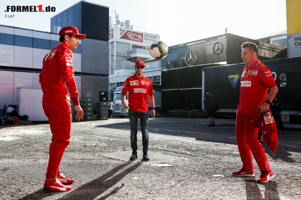 Foto zur News: Charles Leclerc (Ferrari) und Antonio Fuoco