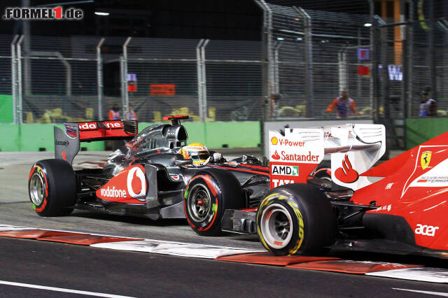 Foto zur News: Hamilton kollidiert 2011 mit Massa
