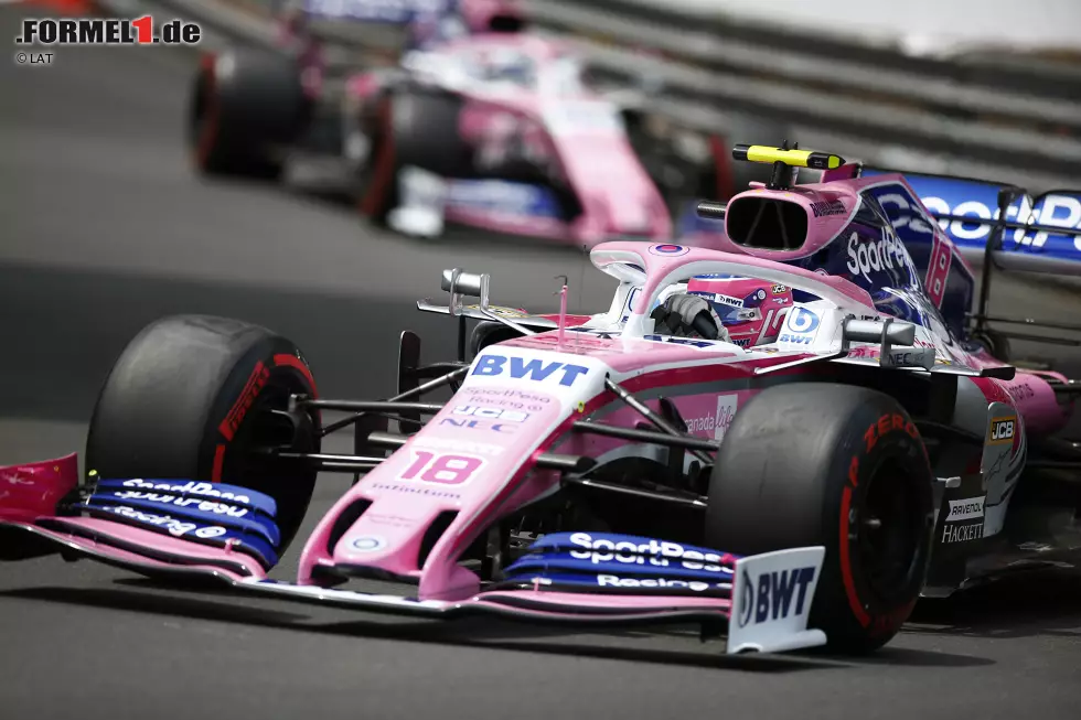 Foto zur News: Lance Stroll (Racing Point) und Sergio Perez (Racing Point)