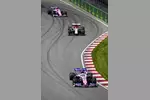 Foto zur News: Sergio Perez (Racing Point), Antonio Giovinazzi (Alfa Romeo) und Lance Stroll (Racing Point)