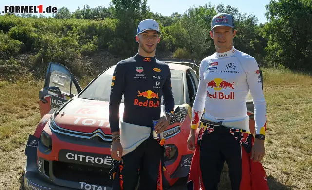 Foto zur News: Pierre Gasly hatte dank Sebastian Ogier eine ganz besondere Anreise nach Le Castellet.