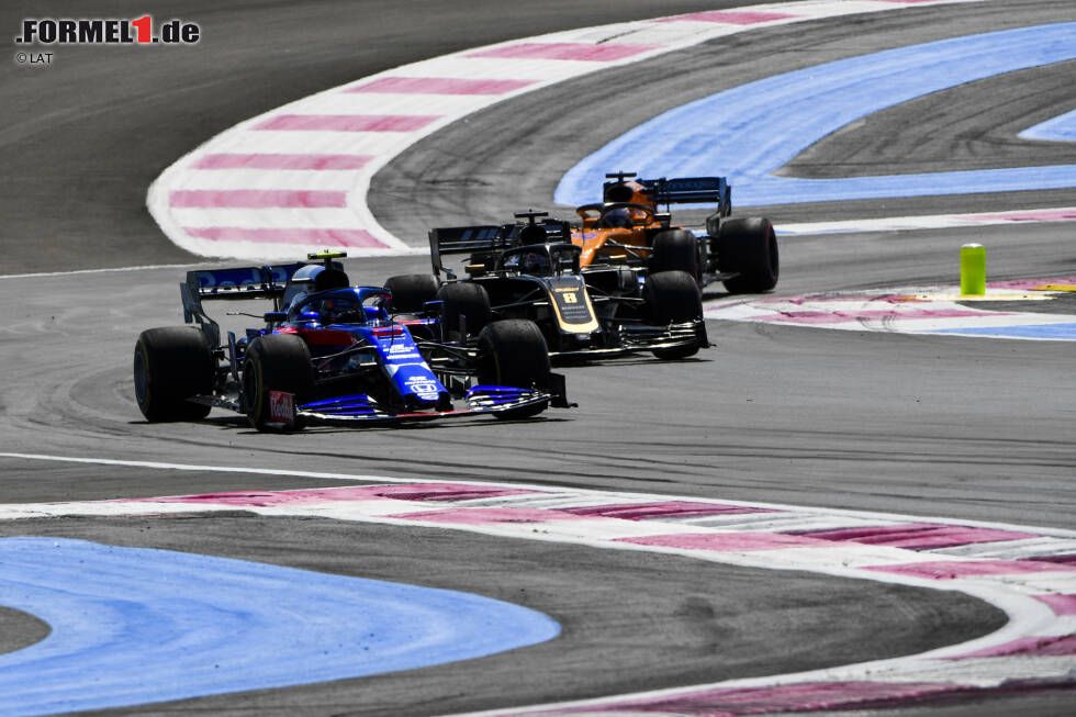 Foto zur News: Alexander Albon (Toro Rosso), Romain Grosjean (Haas) und Carlos Sainz (McLaren)